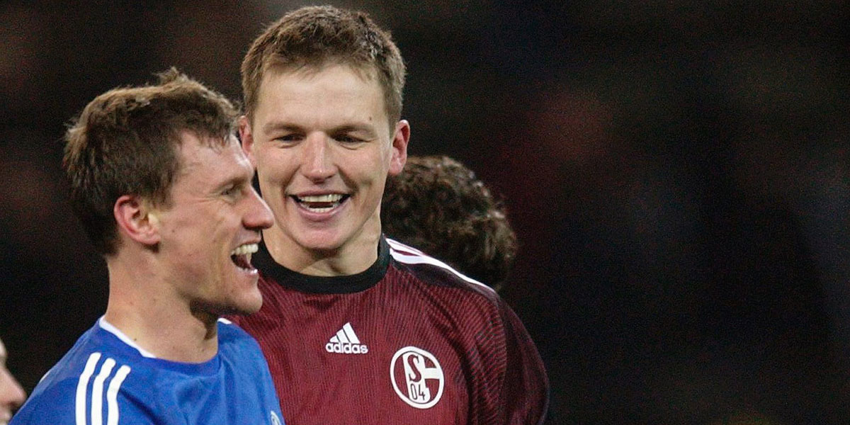 Ebbe Sand (links) und Frank Rost (rechts): Matchwinner unter sich