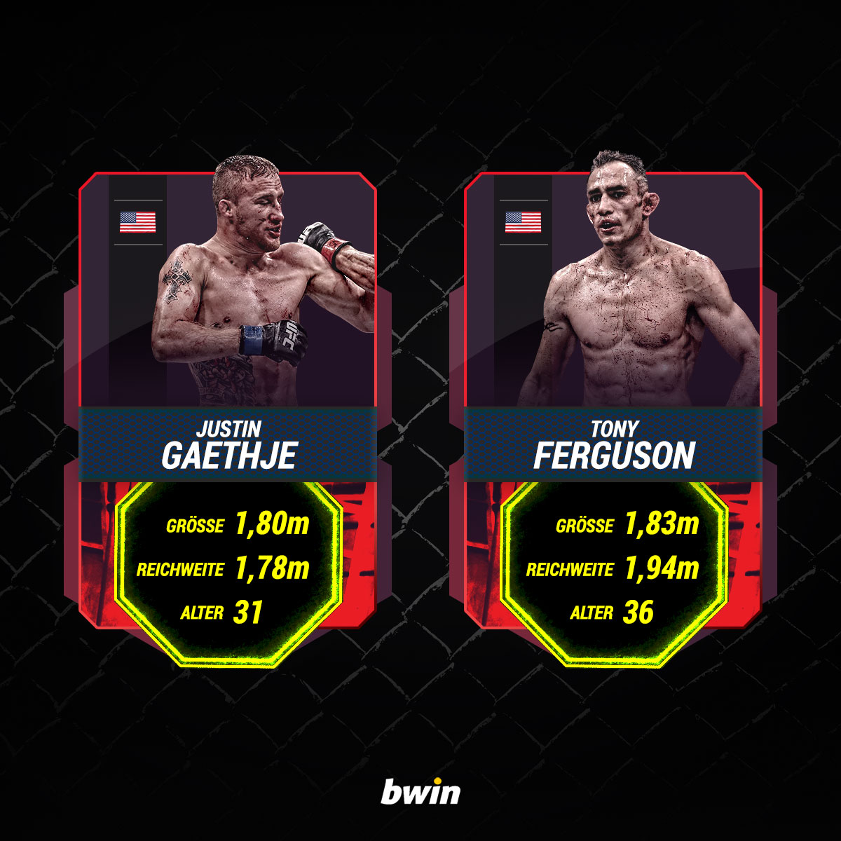 Justin Gaethje Tony Ferguson Vorschau Quoten Wetten Bwin